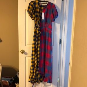 Urban Outfitters puff sleeves wrap dress. NWT